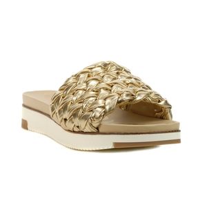 Sam Edelman Ainslie Gold Leaf Metallic Sandals